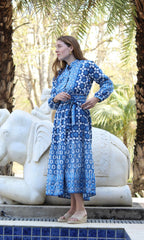 Artistic Blue Dress