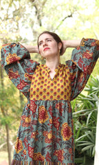 Grassland Ruffle Dress DRESSES Cyclamen 