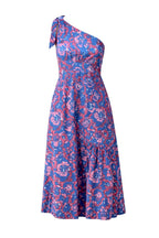Blue Lagoon one shoulder dress