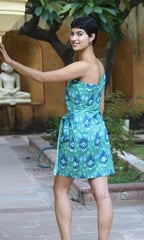 SILA GREEN SHORT DRESS