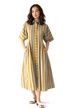 Golden stripe Midi dress