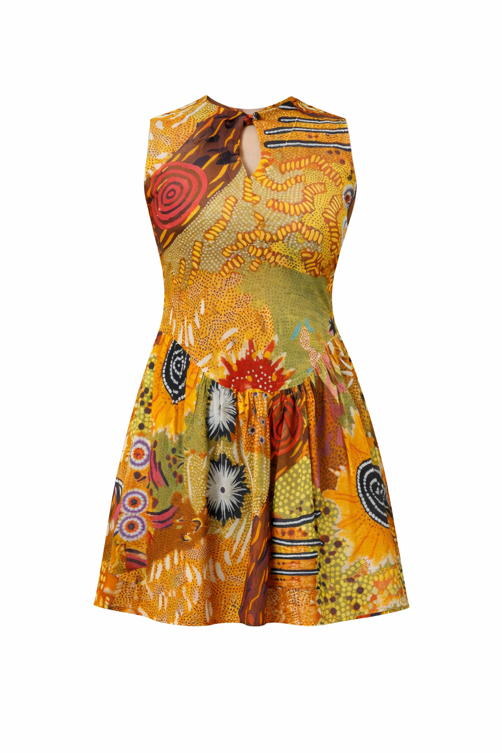 Brushstroke Short Dress