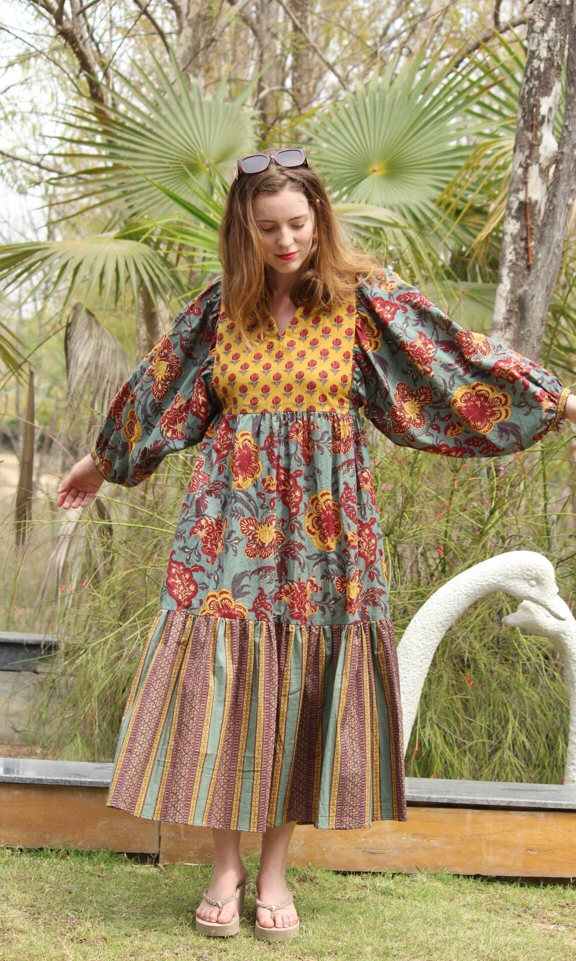 Grassland Ruffle Dress DRESSES Cyclamen 