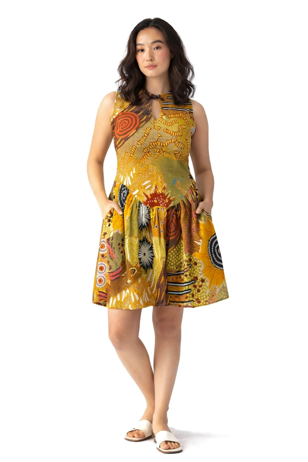 Brushstroke Short Dress