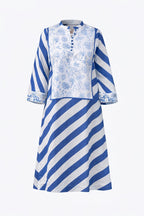 Azure Safari Stripe Dress