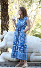 Artistic blue summertide Dress