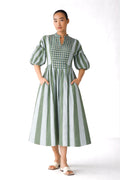 Vintage Stripe Midi dress