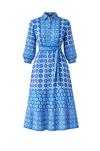 Artistic Blue Dress