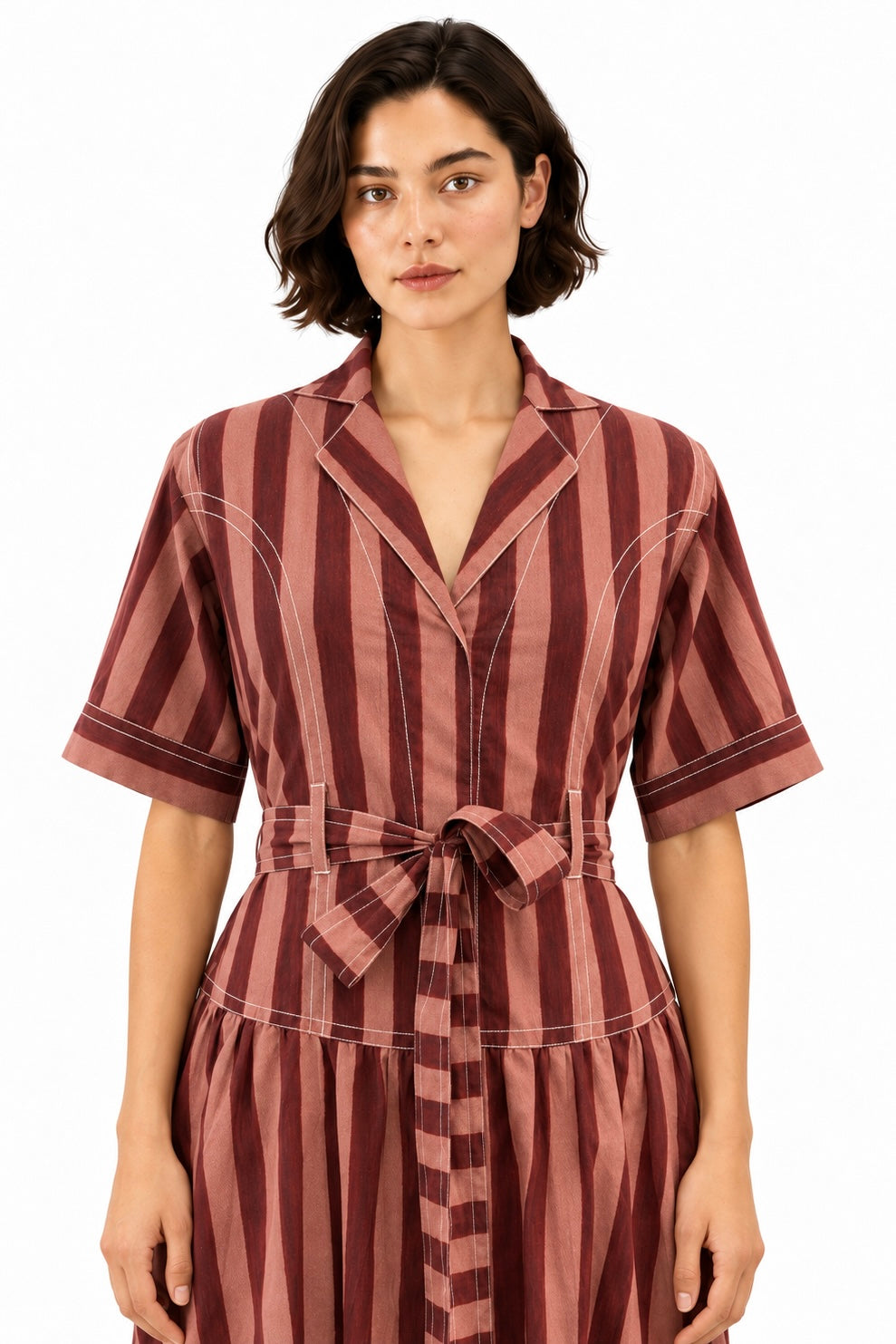 Cinnamon Stripe Dress