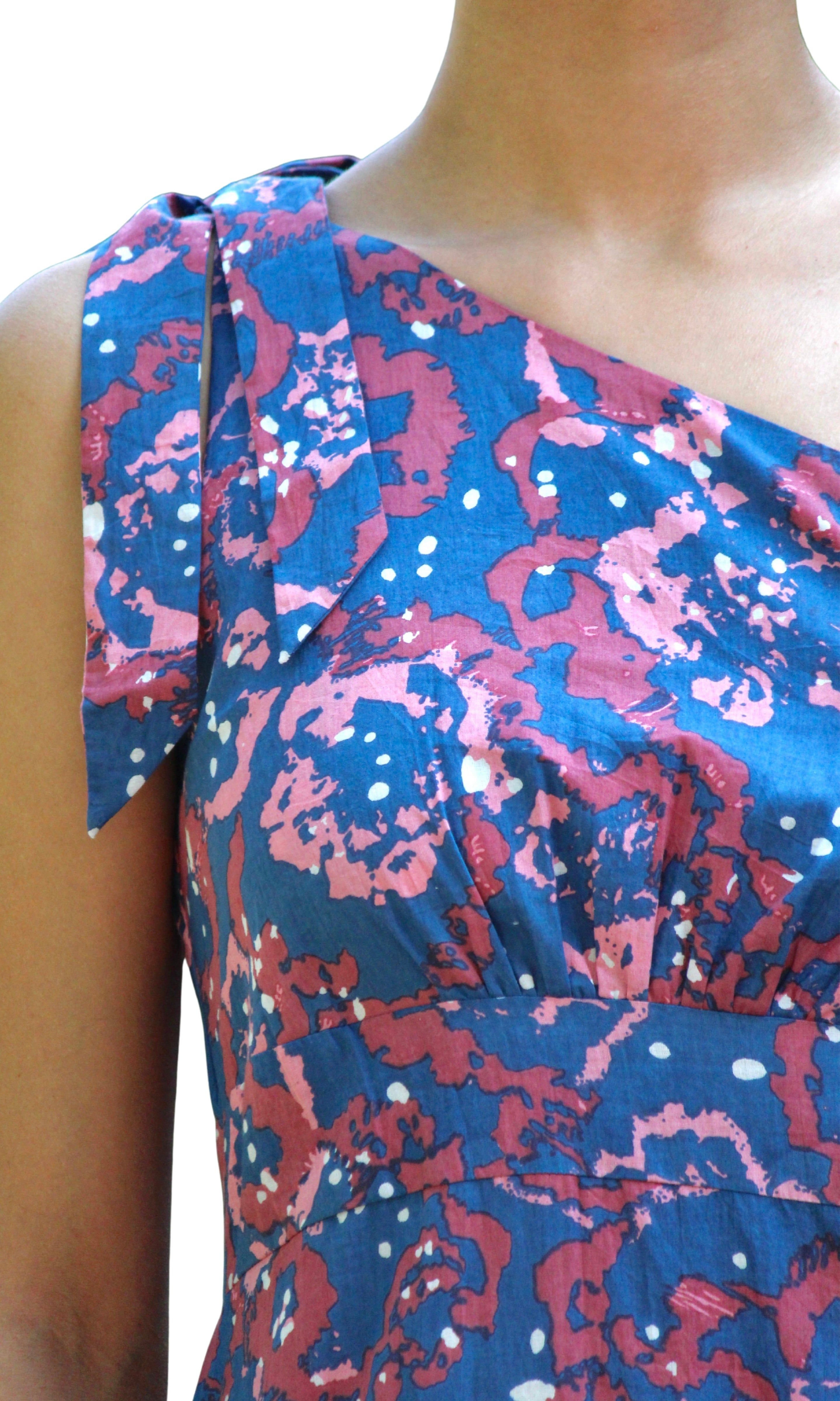 Blue Lagoon one shoulder dress
