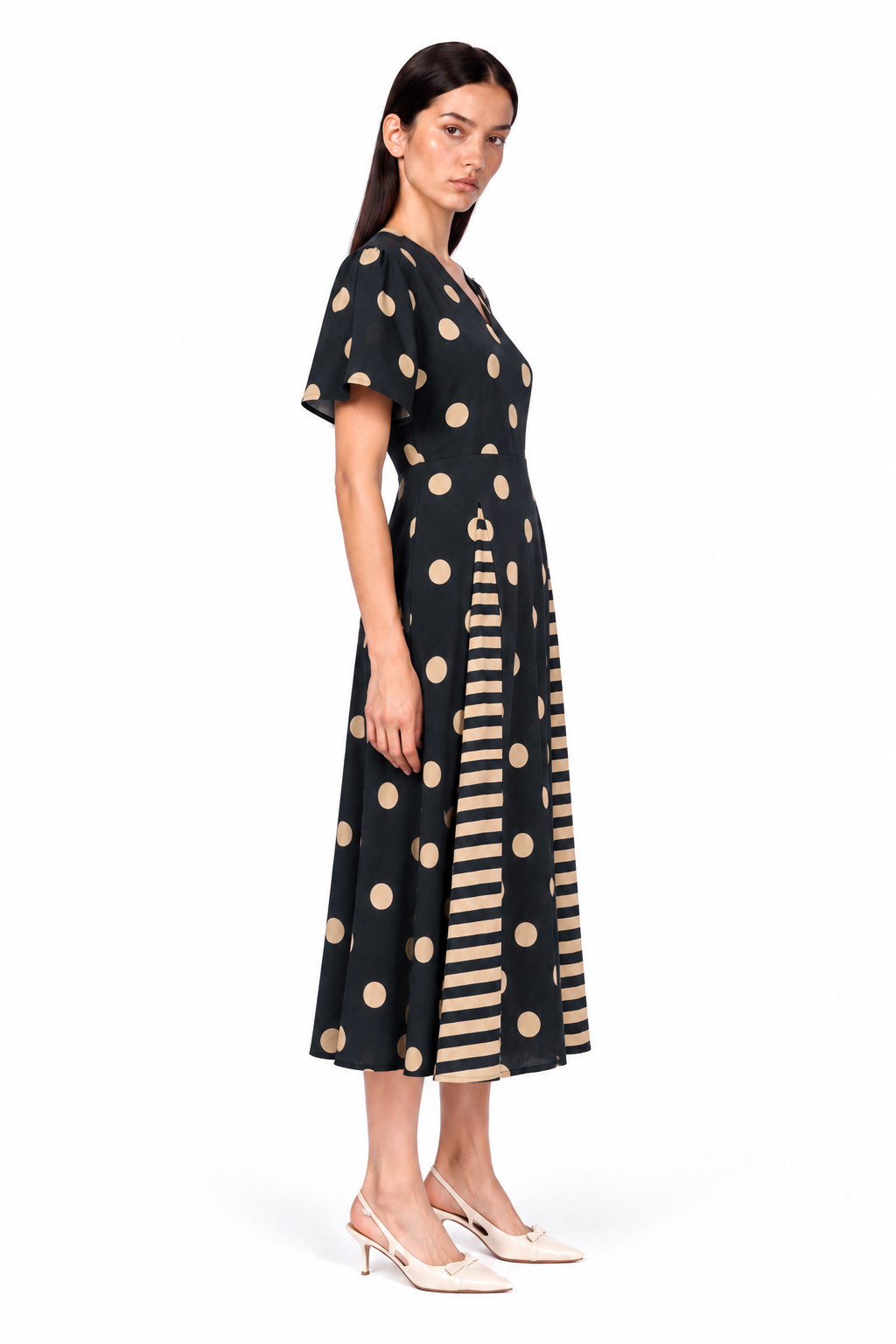Dot and Line Dress