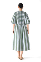 Vintage Stripe Midi dress