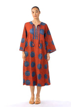 Rust Aura Midi Dress